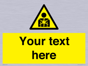 Custom Warning substance or mixture presenting a health hazard